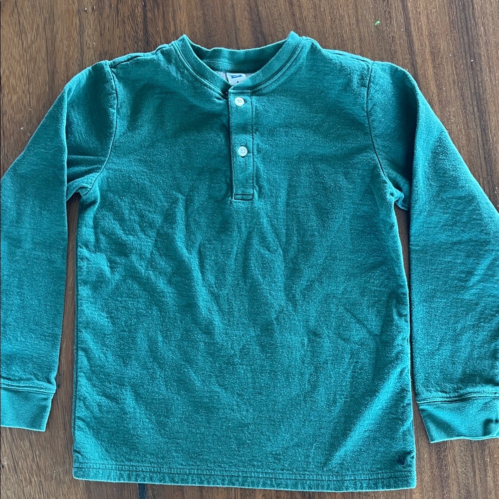 Janie and Jack Green Long Sleeve Tee